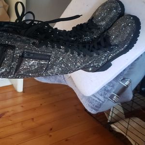 DOLLS KILL Bling Brigade Pocket Combat Boots // SIZE 11 (US Women's)